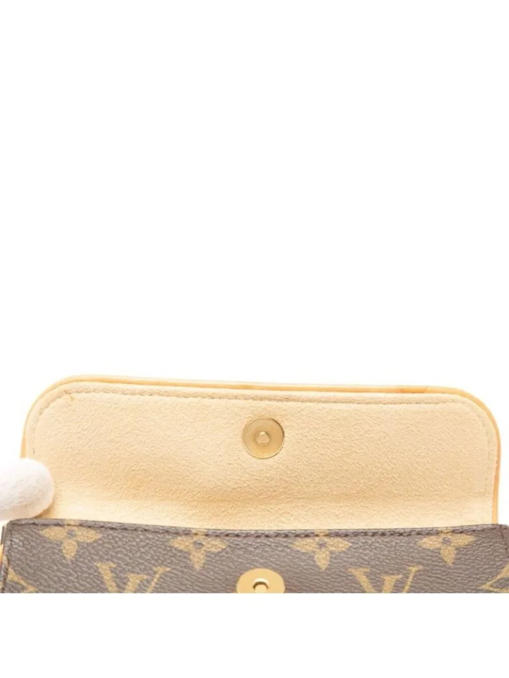 Louis Vuitton Monogram Pochette Florentine Belt Bag Shoulder Back Brown Leather
